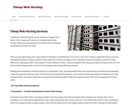 website thubmnail of Cheapwebhosting.services