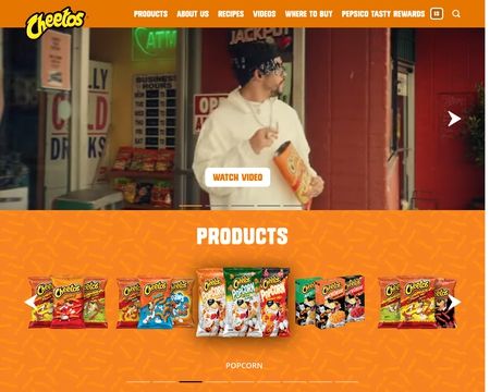 website thubmnail of Cheetos