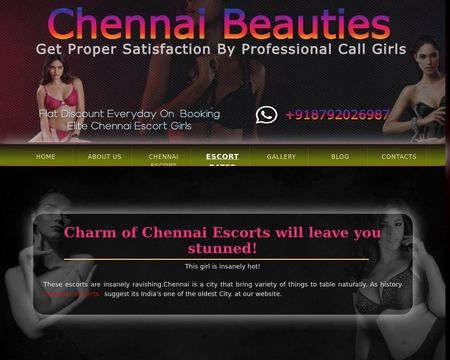 website thubmnail of Chennaibeauties