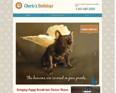 website thubmnail of Cherie's Bulldogs