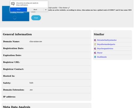 website thubmnail of ChiaAnime