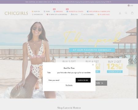 website thubmnail of ChicGirlsBoutique