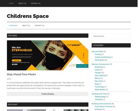 website thubmnail of Childrensspace.uk
