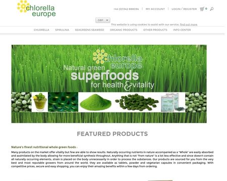 website thubmnail of Chlorella Europe
