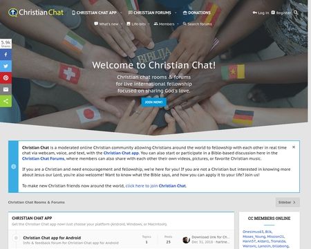 website thubmnail of ChristianChat
