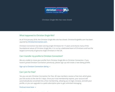 website thubmnail of Christian Single Mix