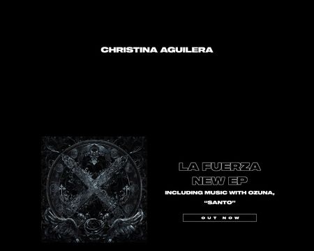 website thubmnail of Christina Aguilera
