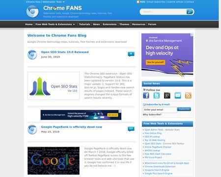 website thubmnail of Chromefans.org