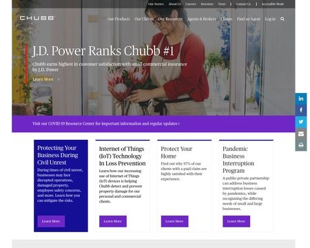 website thubmnail of Chubb