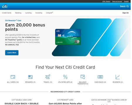 website thubmnail of CitiCards