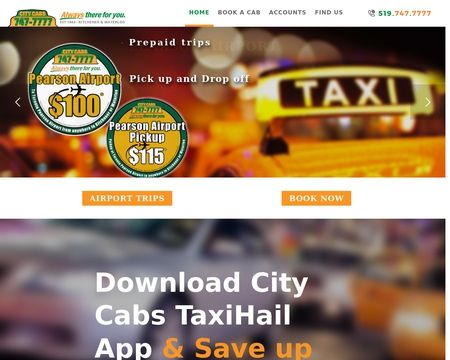 website thubmnail of City Cabs