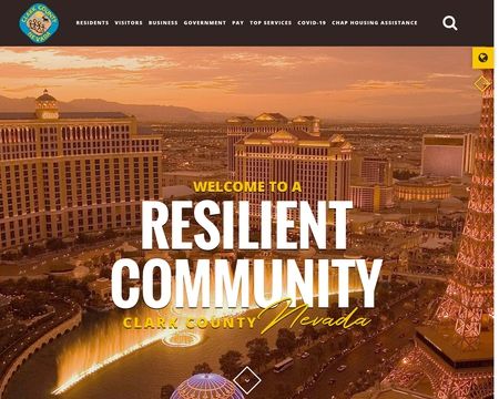 website thubmnail of Clark County Nevada