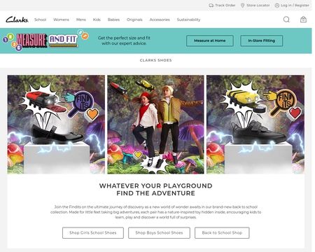 website thubmnail of Clarks