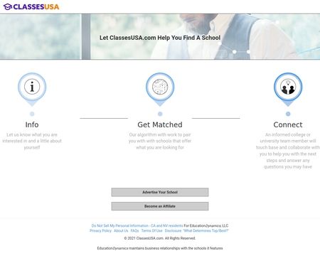 website thubmnail of ClassesUSA