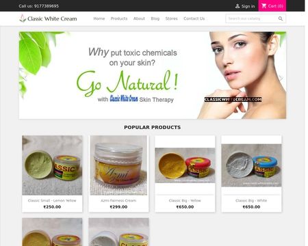 website thubmnail of Classic White Cream