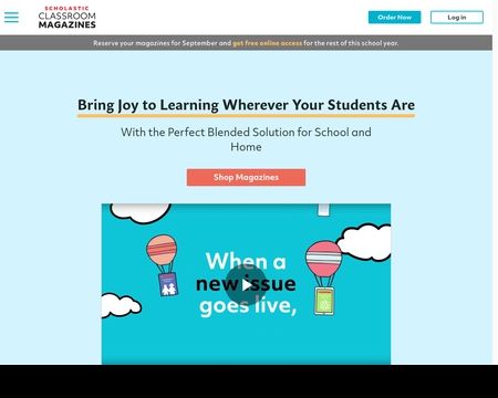 website thubmnail of Classroommagazines.scholastic