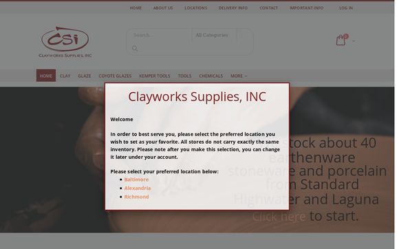 Thumbnail of Clayworkssupplies.com