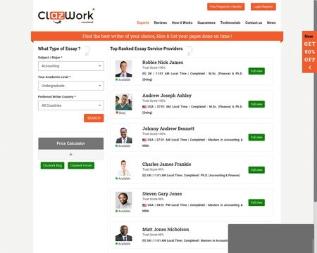 website thubmnail of ClazWork