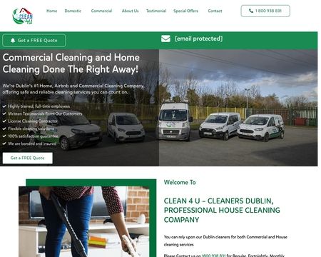website thubmnail of Clean4u.ie