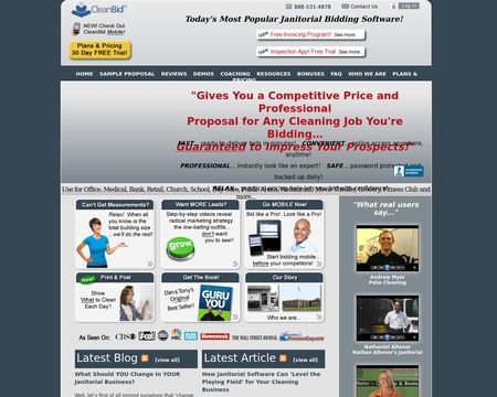 website thubmnail of Cleaning Bid