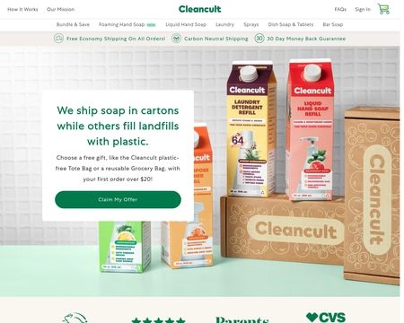 website thubmnail of Clean Cult