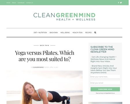 website thubmnail of Clean Green Mind