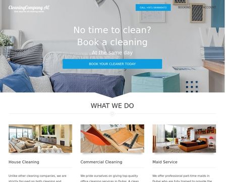website thubmnail of Cleaningcompany.ae