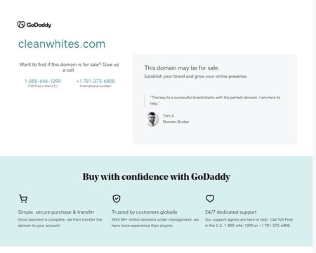 website thubmnail of CleanWhites.com