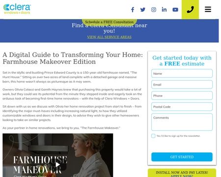 website thubmnail of Clera Windows + Doors