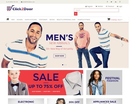 website thubmnail of Click2Door