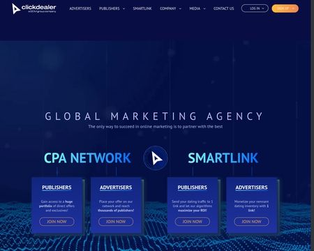 website thubmnail of ClickDealer