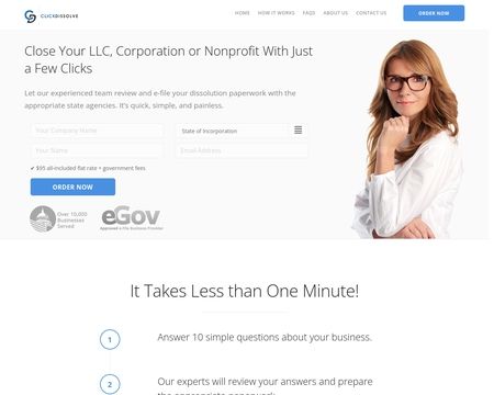 website thubmnail of ClickDissolve