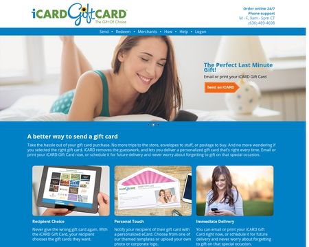 website thubmnail of iCARD Gift Card