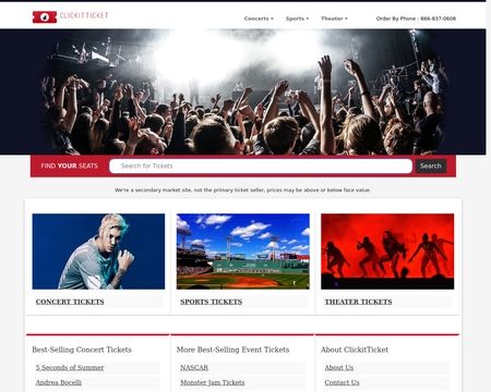 website thubmnail of ClickItTicket