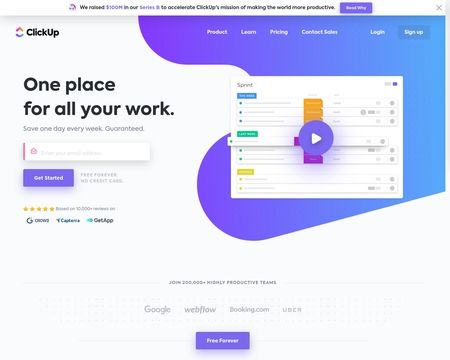 website thubmnail of ClickUp