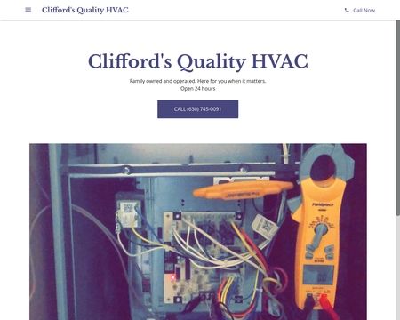 website thubmnail of Cliffordsqualityhvac