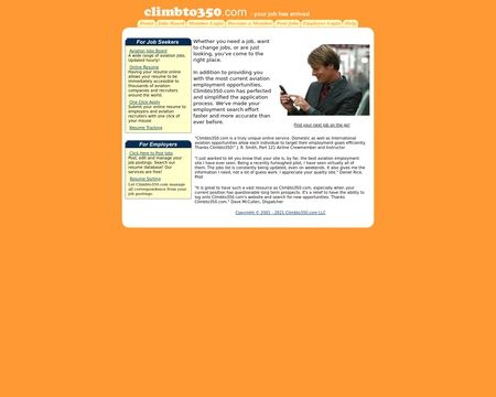 website thubmnail of Climbto350.com