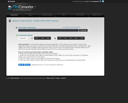 website thubmnail of ClipConverter.cc