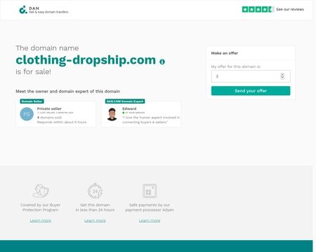 website thubmnail of Clothing-dropship
