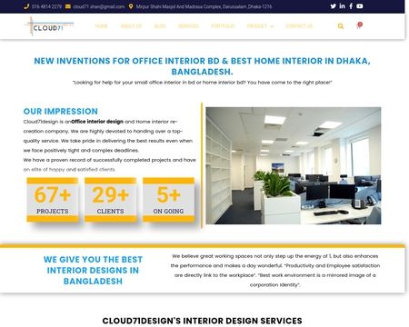website thubmnail of Cloud71design
