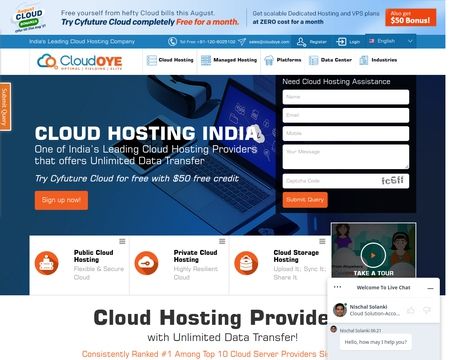 website thubmnail of CloudOYE