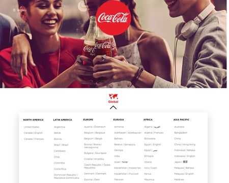 website thubmnail of Coca-Cola