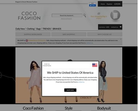 website thubmnail of Coco Fashion