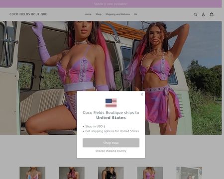 website thubmnail of Coco Fields Boutique