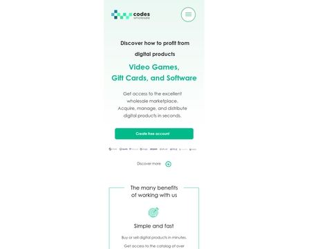 website thubmnail of CodesWholesale