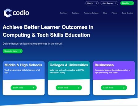 website thubmnail of Codio