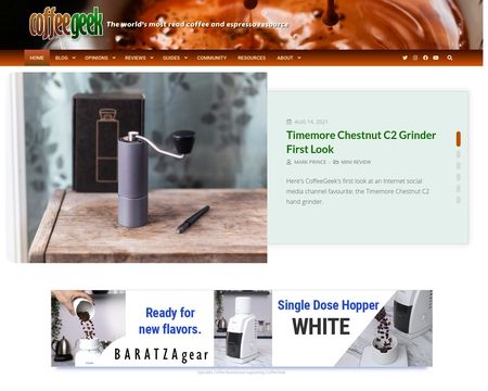 website thubmnail of CoffeeGeek