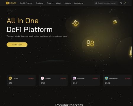 website thubmnail of Coin98