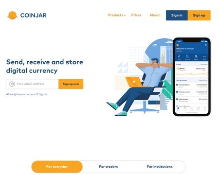 website thubmnail of Coinjar