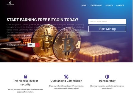 website thubmnail of Coinmining.website